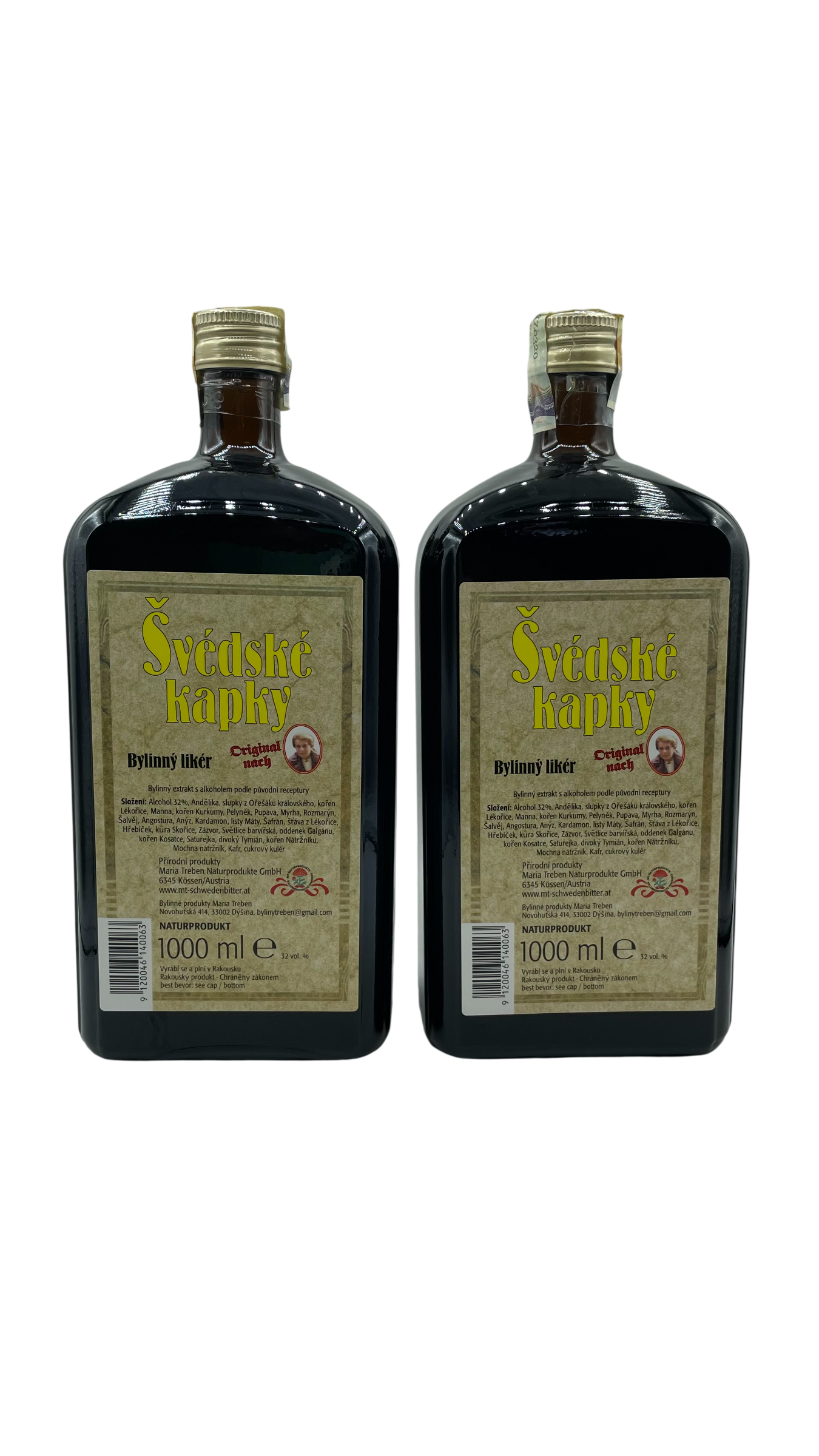 ORIGINÁL Švédské kapky se šafránem | s alkoholem | 2x1000 ml